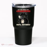 Funny Cat Let Me Check My GiveAShitOMeter Nope Nothing Tumbler thumb 0