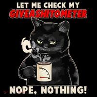 Funny Cat Let Me Check My GiveAShitOMeter Nope Nothing Women's Tank Top thumb 5