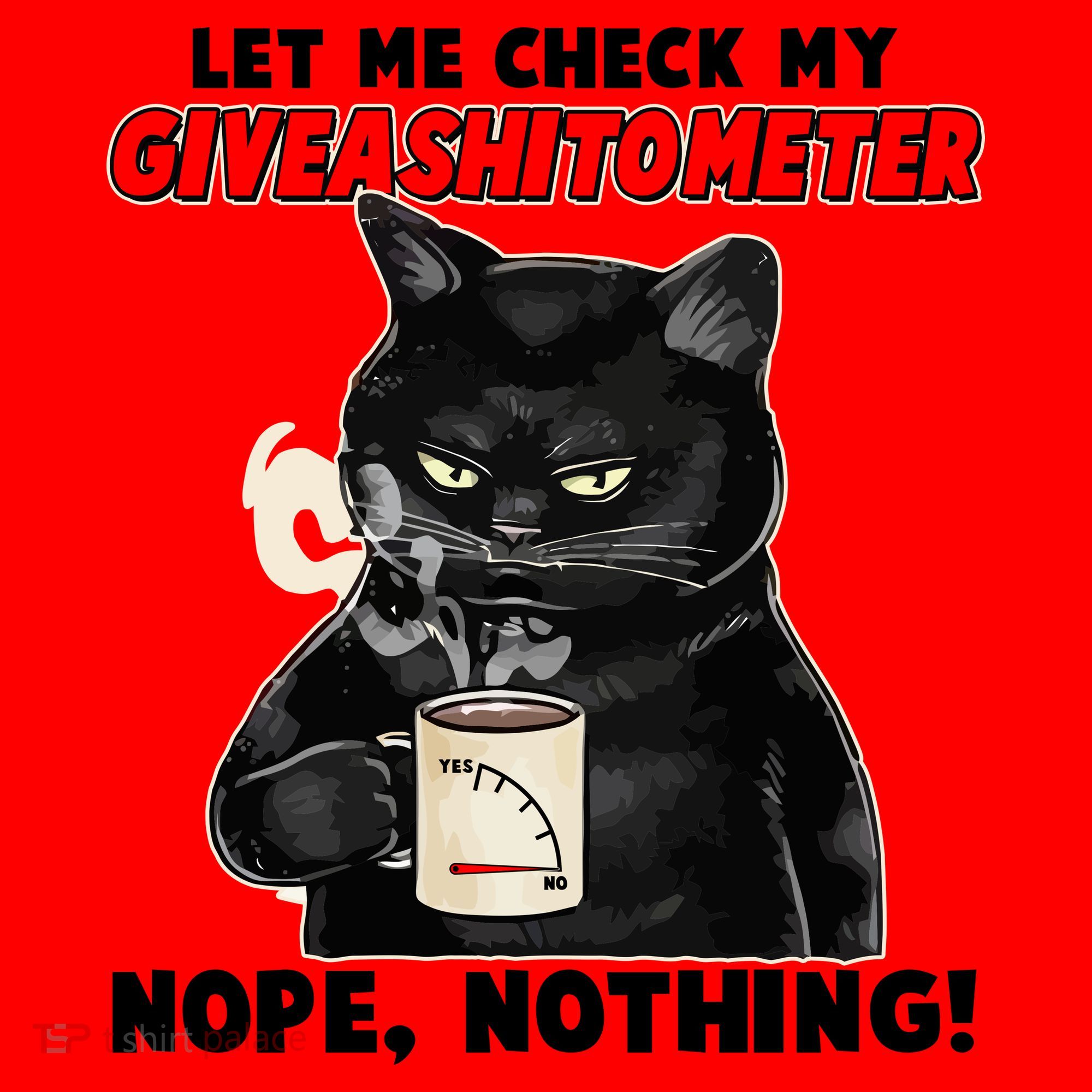 Funny Cat Let Me Check My GiveAShitOMeter Nope Nothing Santa Hat