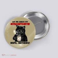 Funny Cat Let Me Check My GiveAShitOMeter Nope Nothing Button thumb 0