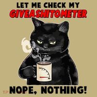 Funny Cat Let Me Check My GiveAShitOMeter Nope Nothing Button thumb 1