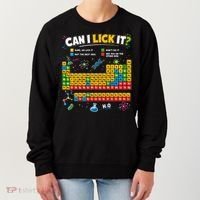 Funny Can Lick It Science Theme Periodic Table Humor Women's Sweatshirt thumb 0
