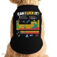 Funny Can Lick It Science Theme Periodic Table Humor Doggie Tank thumb 0