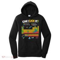 Funny Can Lick It Science Theme Periodic Table Humor Women's Hoodie thumb 0