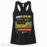 Funny Can Lick It Science Theme Periodic Table Humor Women's Tank Top thumb 0