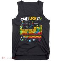 Funny Can Lick It Science Theme Periodic Table Humor Tank Top thumb 0