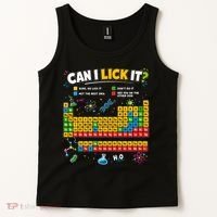 Funny Can Lick It Science Theme Periodic Table Humor Tank Top thumb 2