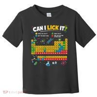 Funny Can Lick It Science Theme Periodic Table Humor Toddler T-Shirt thumb 0