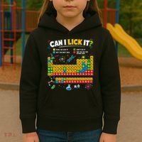 Funny Can Lick It Science Theme Periodic Table Humor Kids Hoodie thumb 3