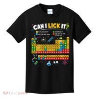 Funny Can Lick It Science Theme Periodic Table Humor Kids T-Shirt thumb 0