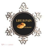 French Chocolatine Life Is Pain Au Chocolat Ornament thumb 0