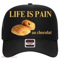 French Chocolatine Life Is Pain Au Chocolat Hat thumb 0