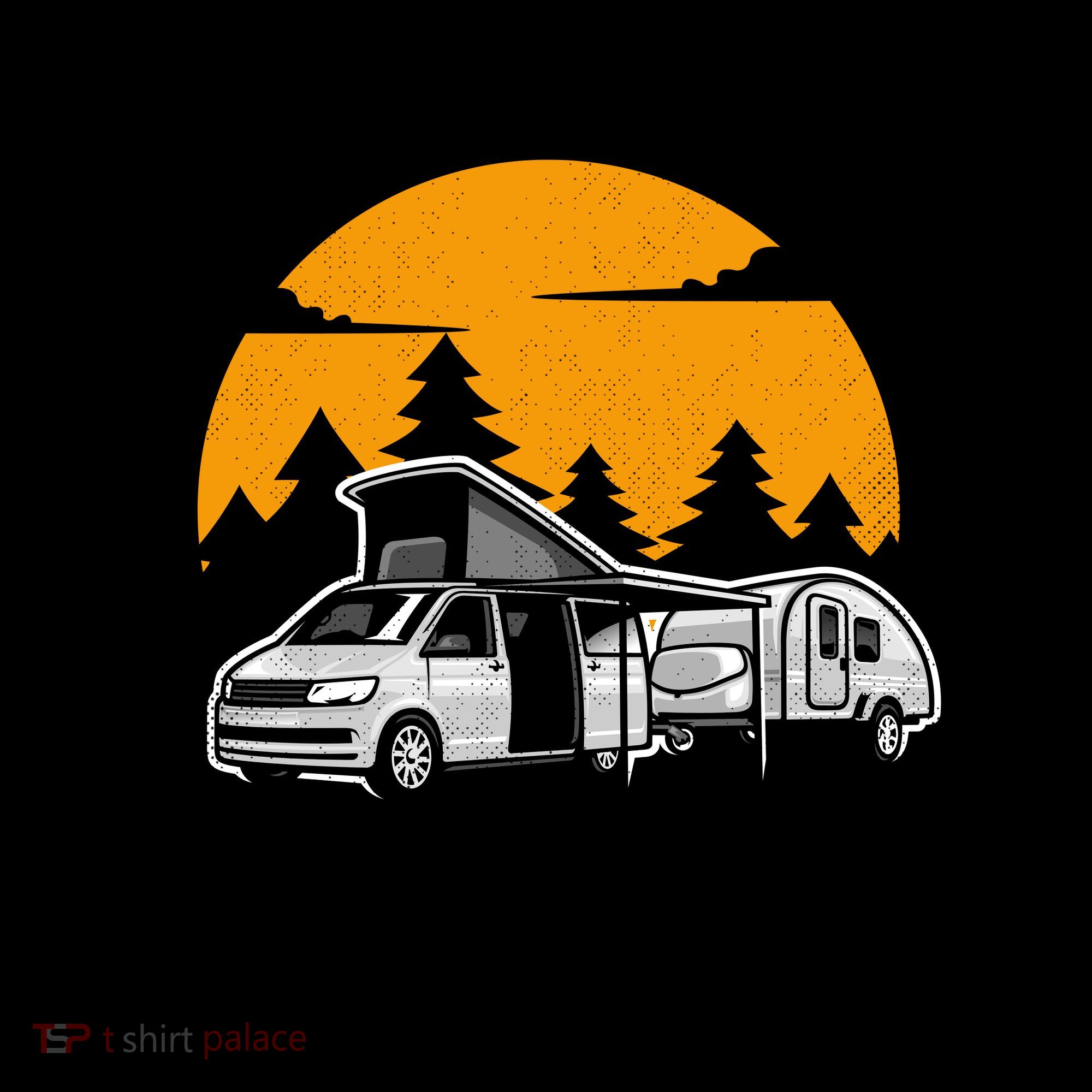 Funny Camping Lets Quit Our Jobs And Live In The Woods Coffee Mug