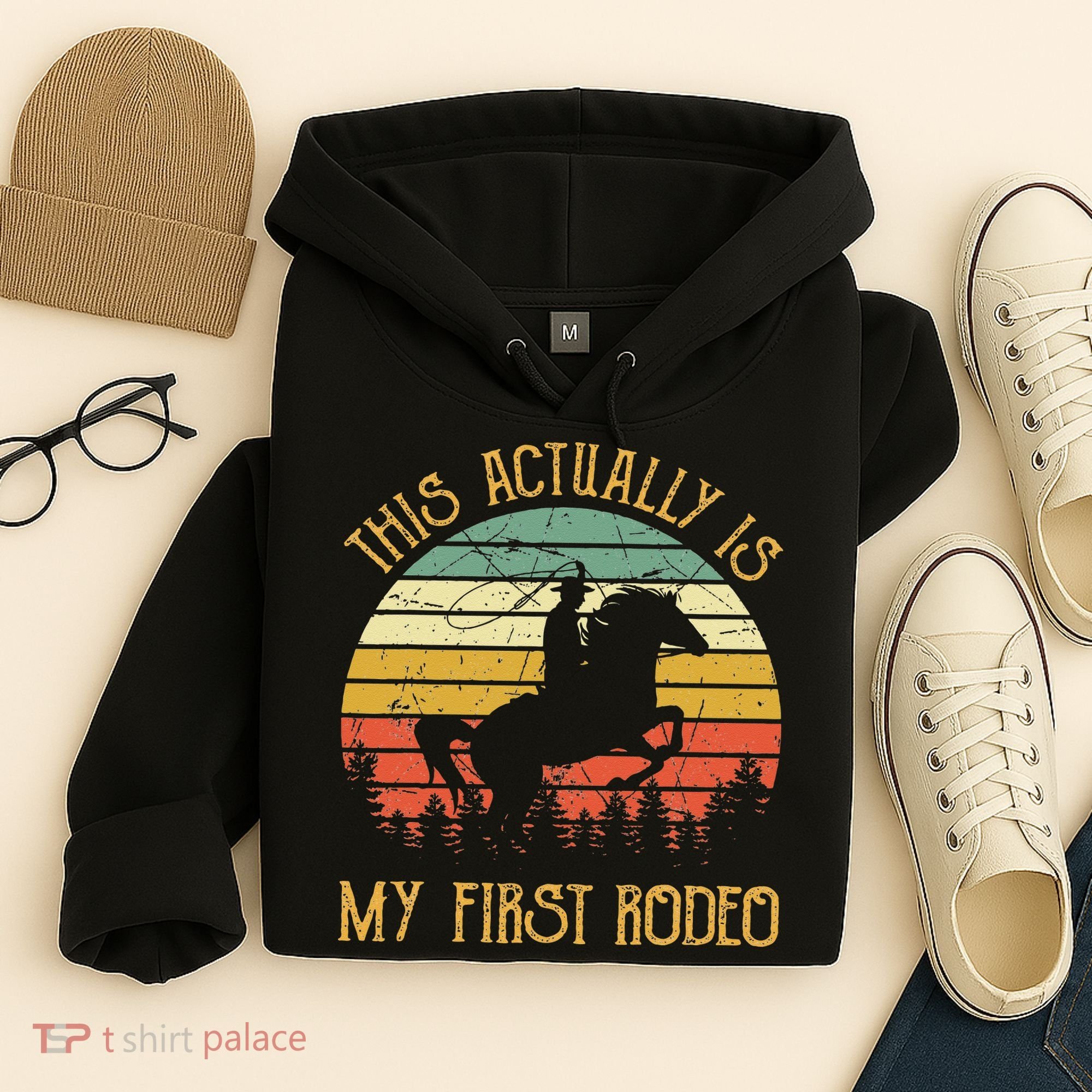 Funny Country Life Howdy This Actually Is My First Rodeo Hoodie