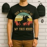 Funny Country Life Howdy This Actually Is My First Rodeo T-Shirt thumb 6