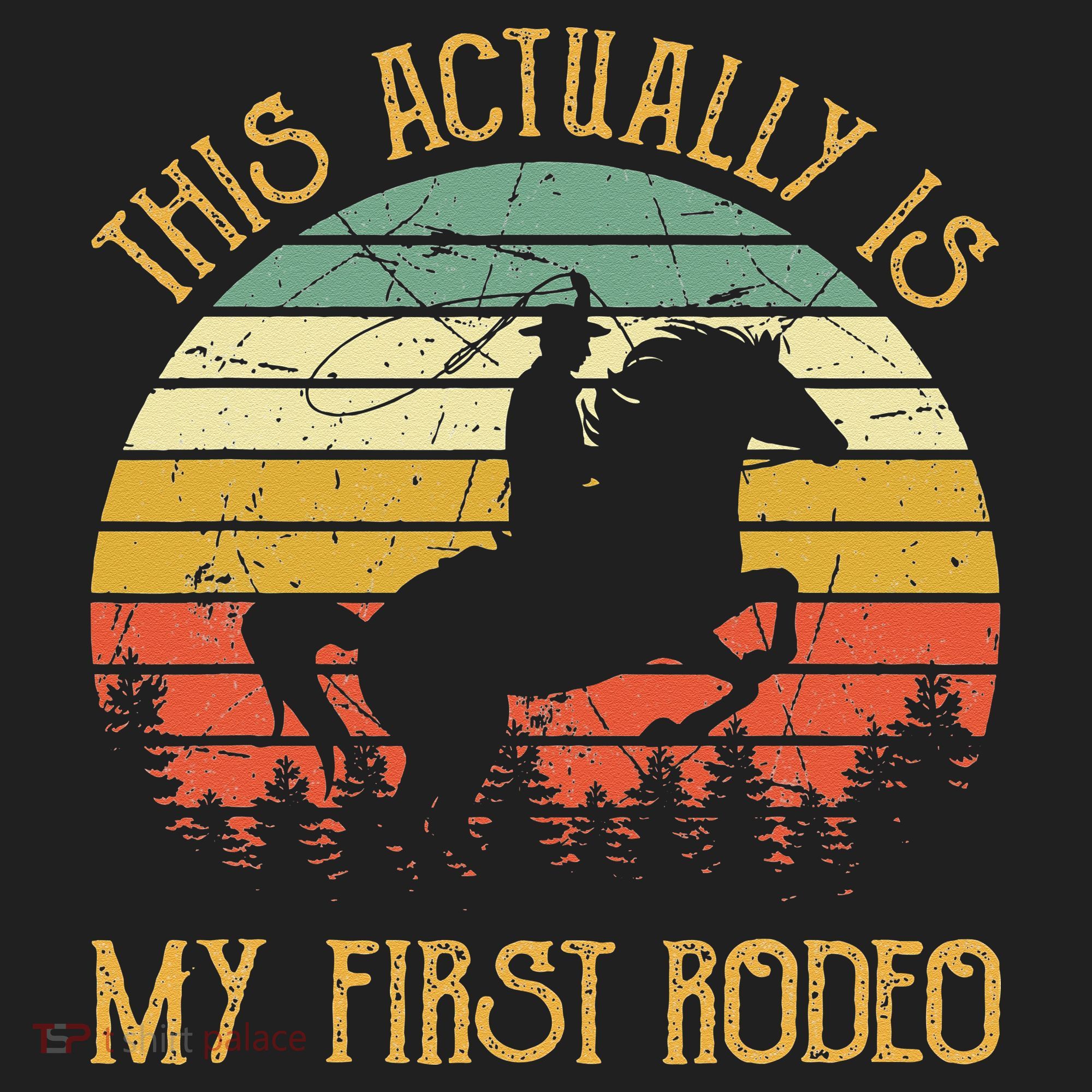 Funny Country Life Howdy This Actually Is My First Rodeo Beanie