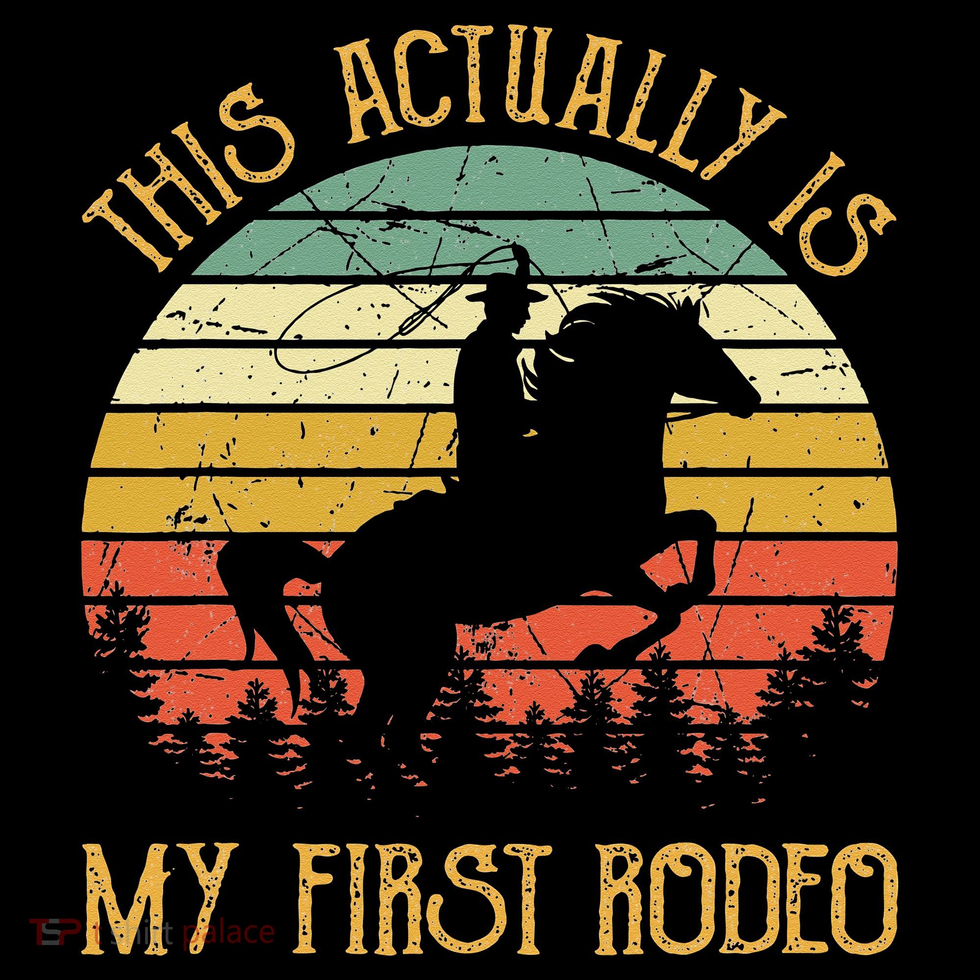 Funny Country Life Howdy This Actually Is My First Rodeo Women's Hoodie