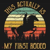 Funny Country Life Howdy This Actually Is My First Rodeo Baby Bodysuit thumb 2