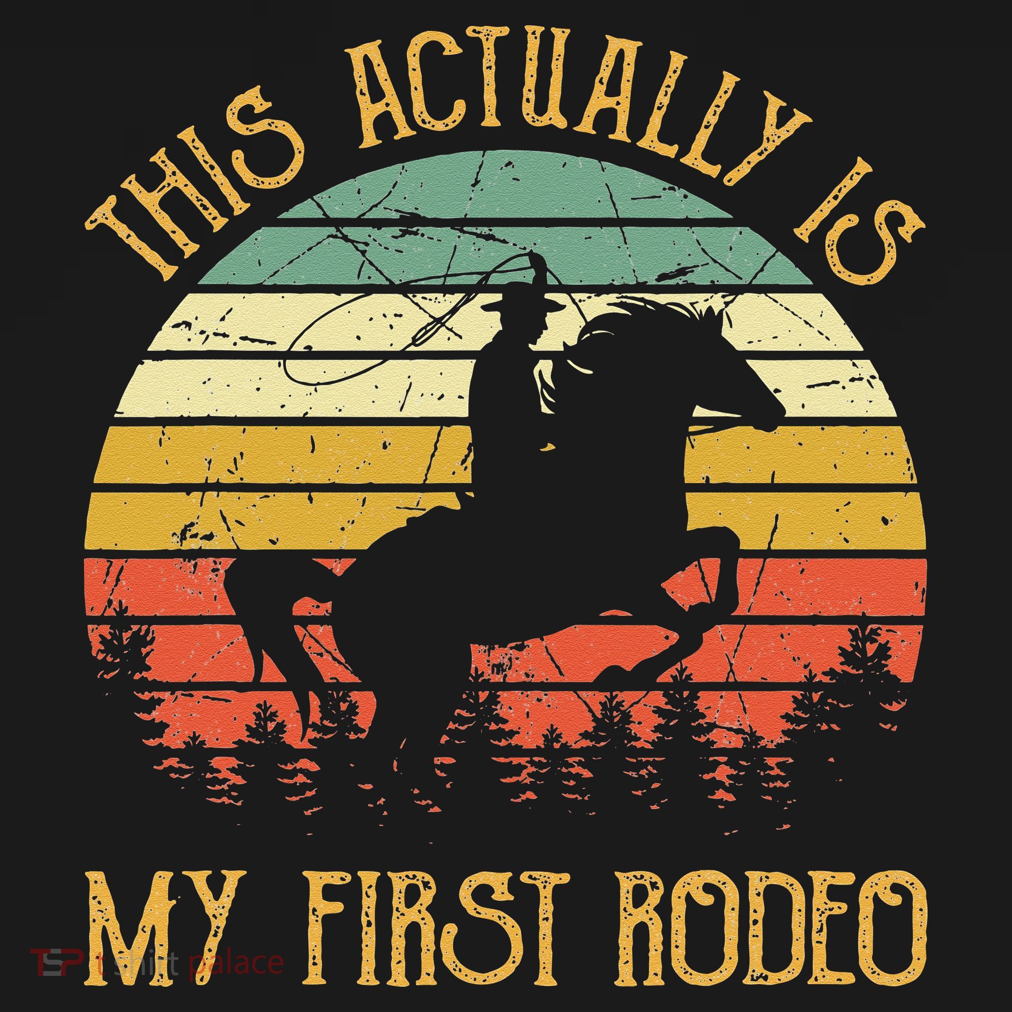 Funny Country Life Howdy This Actually Is My First Rodeo Baby Bodysuit