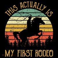 Funny Country Life Howdy This Actually Is My First Rodeo Tank Top thumb 6