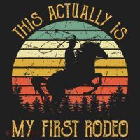 Funny Country Life Howdy This Actually Is My First Rodeo Golf Towel thumb 3