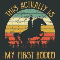 Funny Country Life Howdy This Actually Is My First Rodeo Infant Baby Jersey Bodysuit thumb 2