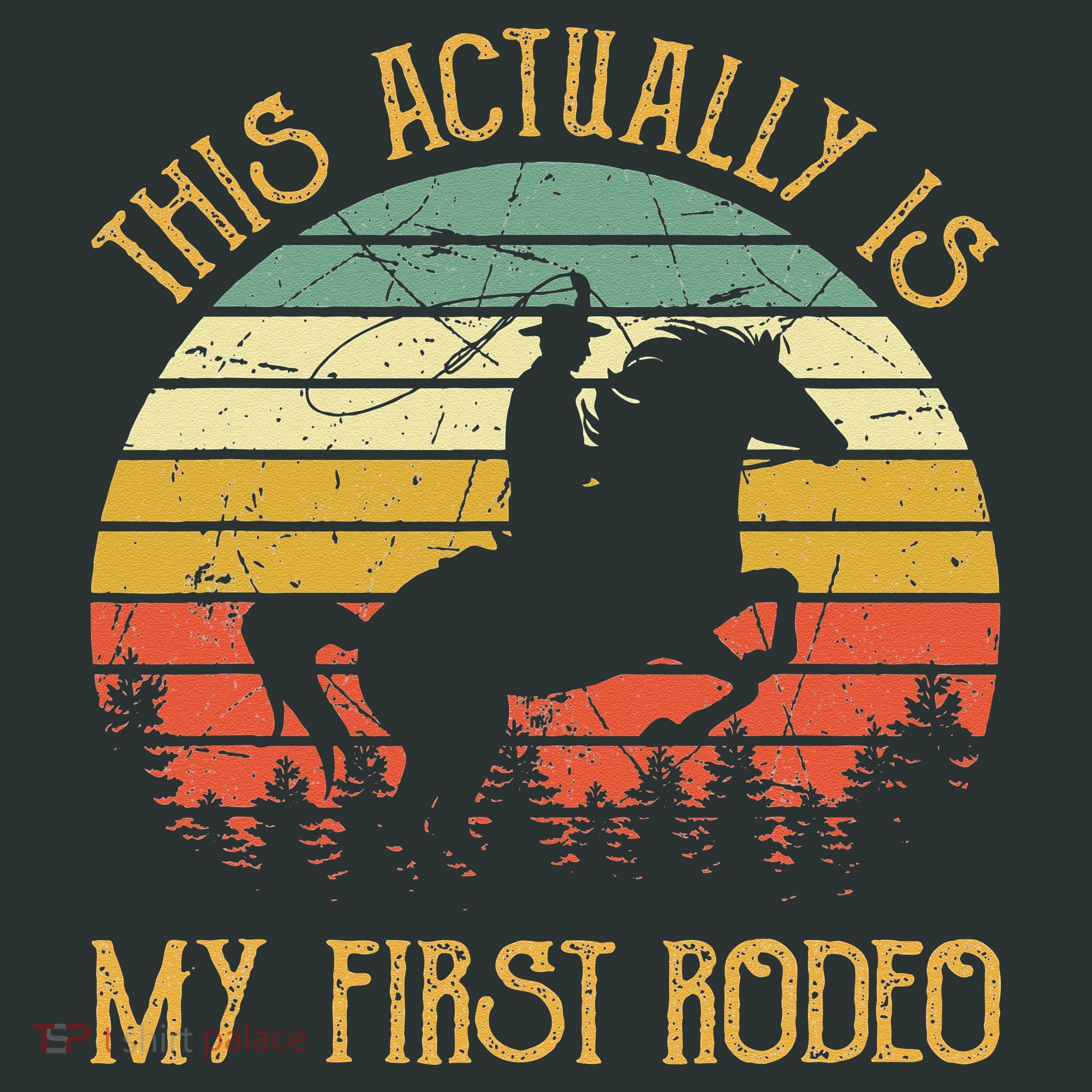Funny Country Life Howdy This Actually Is My First Rodeo Infant Baby Jersey Bodysuit