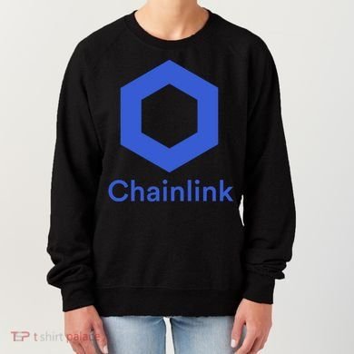 Funny Chainlink LINK Chainlink Blue Funny Chainlink Crypto Chainlink Merch Women's Sweatshirt
