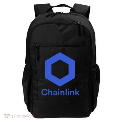Funny Chainlink LINK Chainlink Blue Funny Chainlink Crypto Chainlink Merch Backpack