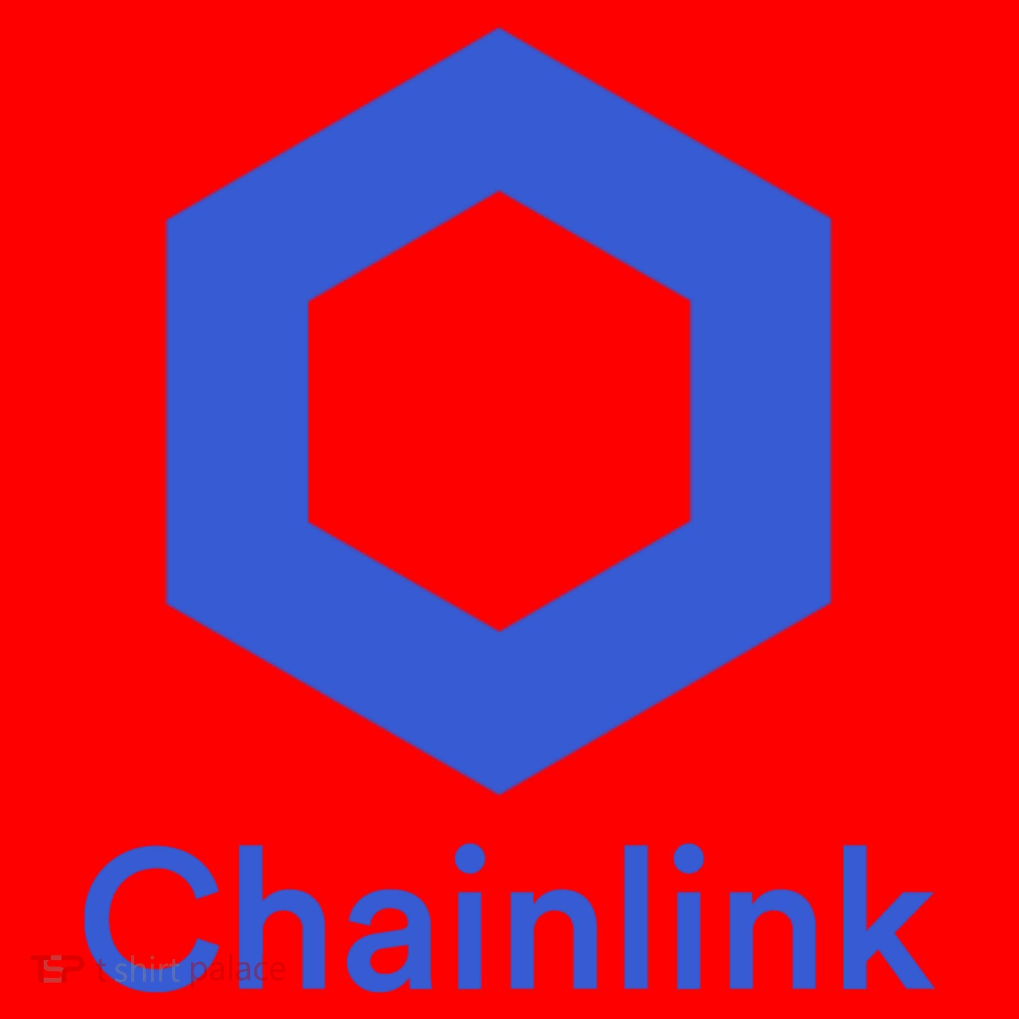 Funny Chainlink LINK Chainlink Blue Funny Chainlink Crypto Chainlink Merch Santa Hat