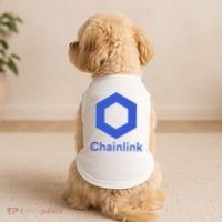 Funny Chainlink LINK Chainlink Blue Funny Chainlink Crypto Chainlink Merch Doggie Tank thumb 2