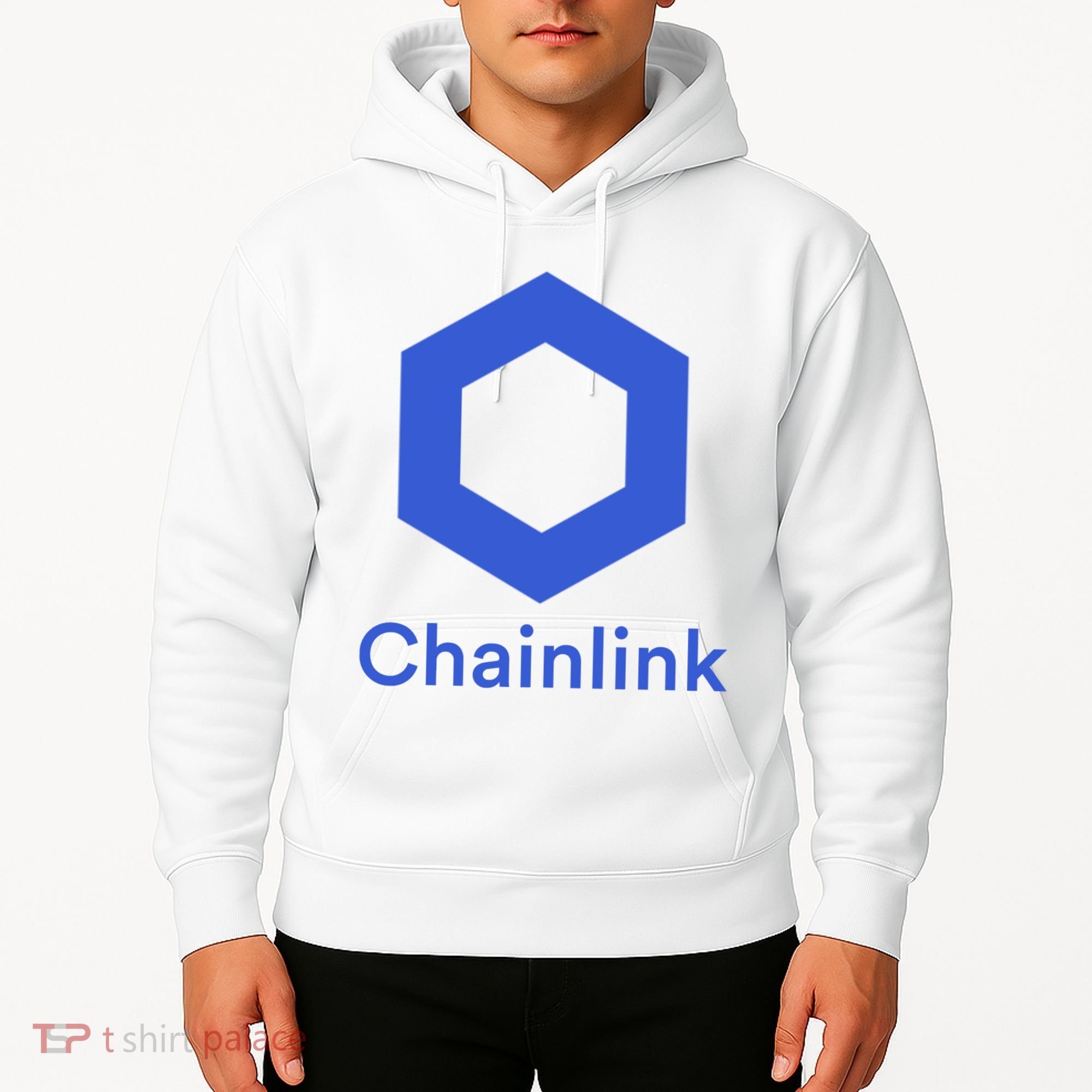 Funny Chainlink LINK Chainlink Blue Funny Chainlink Crypto Chainlink Merch Hoodie