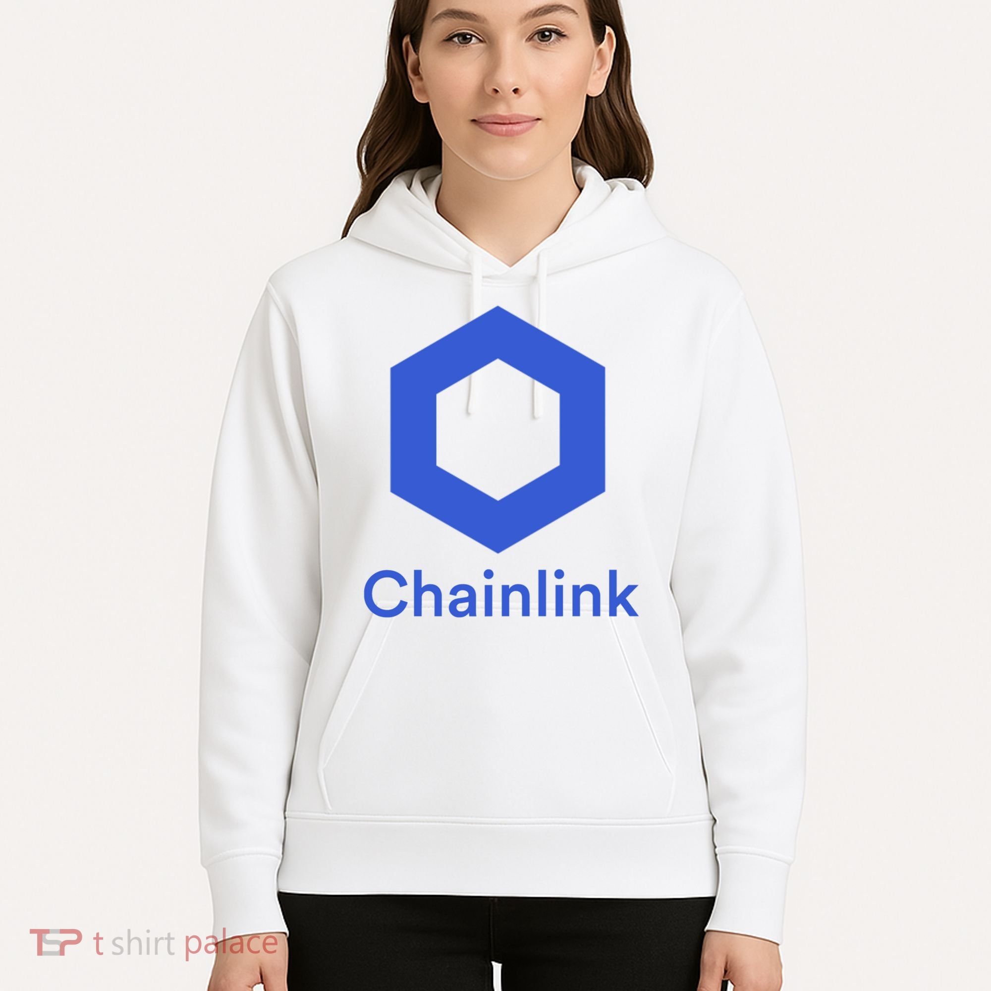 Funny Chainlink LINK Chainlink Blue Funny Chainlink Crypto Chainlink Merch Hoodie