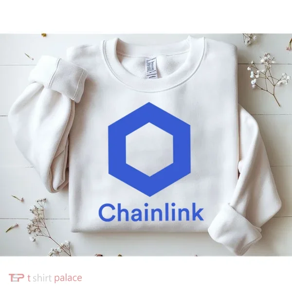 Funny Chainlink LINK Chainlink Blue Funny Chainlink Crypto Chainlink Merch Sweatshirt