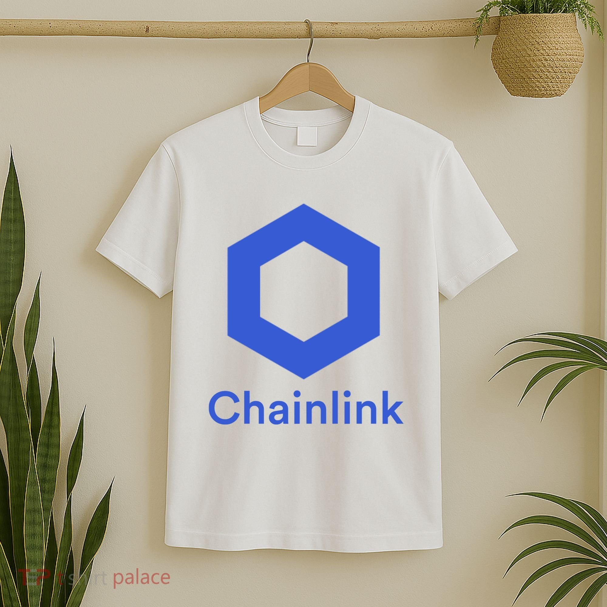 Funny Chainlink LINK Chainlink Blue Funny Chainlink Crypto Chainlink Merch T-Shirt