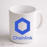 Funny Chainlink LINK Chainlink Blue Funny Chainlink Crypto Chainlink Merch Coffee Mug thumb 1