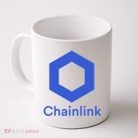 Funny Chainlink LINK Chainlink Blue Funny Chainlink Crypto Chainlink Merch Coffee Mug thumb 0