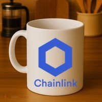 Funny Chainlink LINK Chainlink Blue Funny Chainlink Crypto Chainlink Merch Coffee Mug thumb 4