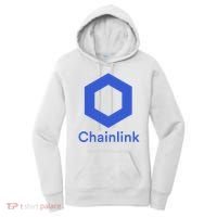 Funny Chainlink LINK Chainlink Blue Funny Chainlink Crypto Chainlink Merch Women's Hoodie thumb 0