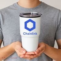 Funny Chainlink LINK Chainlink Blue Funny Chainlink Crypto Chainlink Merch Tumbler thumb 2