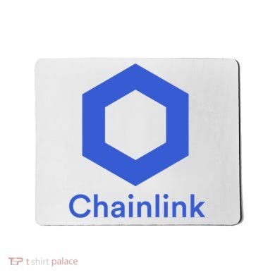 Funny Chainlink LINK Chainlink Blue Funny Chainlink Crypto Chainlink Merch Mousepad