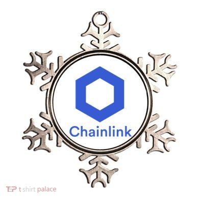 Funny Chainlink LINK Chainlink Blue Funny Chainlink Crypto Chainlink Merch Ornament