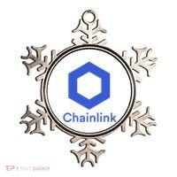 Funny Chainlink LINK Chainlink Blue Funny Chainlink Crypto Chainlink Merch Ornament thumb 0