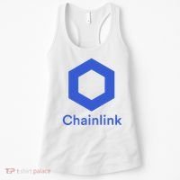 Funny Chainlink LINK Chainlink Blue Funny Chainlink Crypto Chainlink Merch Women's Tank Top thumb 0