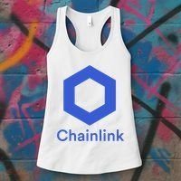 Funny Chainlink LINK Chainlink Blue Funny Chainlink Crypto Chainlink Merch Women's Tank Top thumb 3