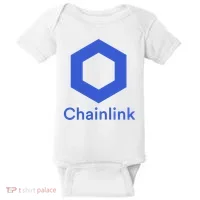 Funny Chainlink LINK Chainlink Blue Funny Chainlink Crypto Chainlink Merch Baby Bodysuit thumb 0