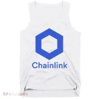 Funny Chainlink LINK Chainlink Blue Funny Chainlink Crypto Chainlink Merch Tank Top thumb 0