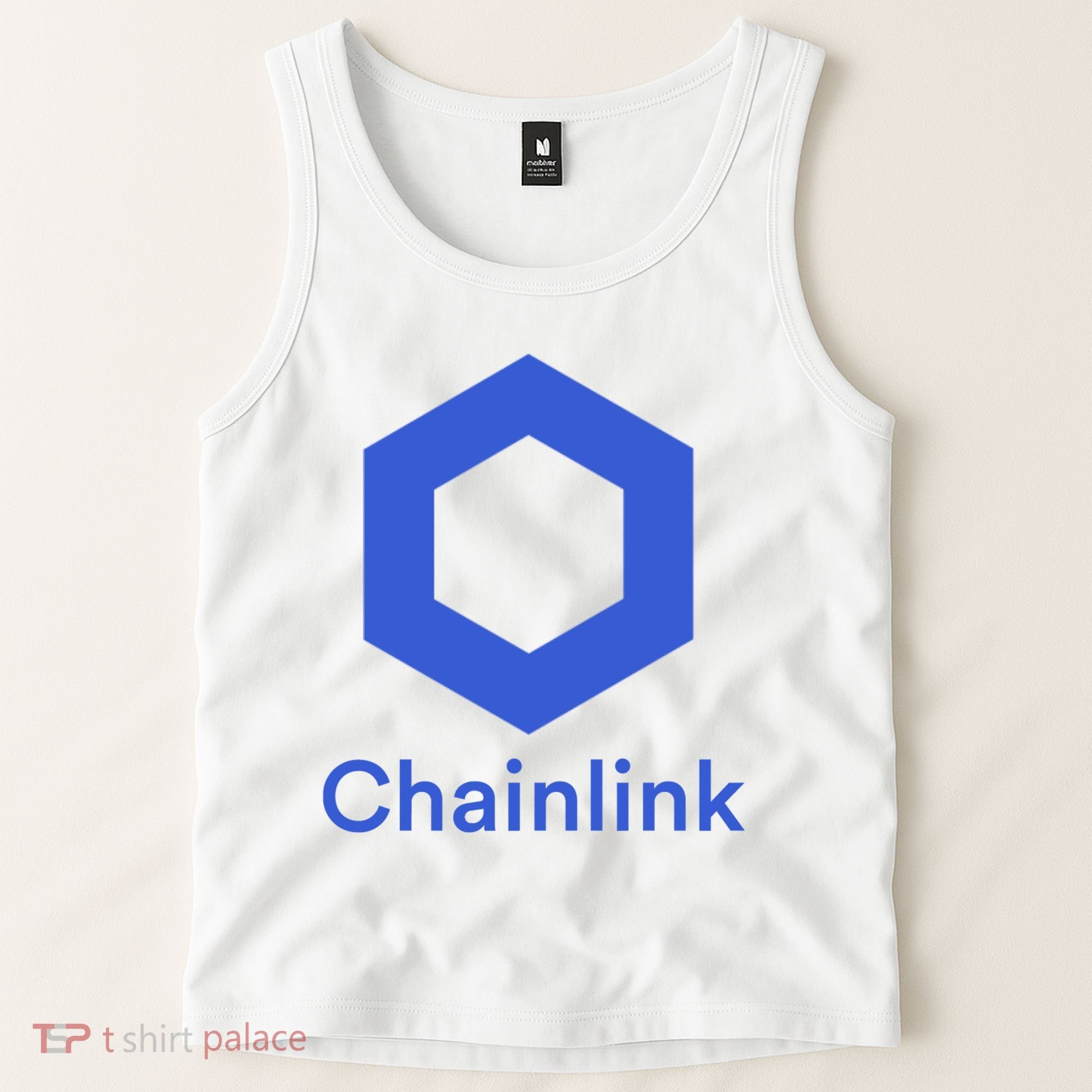 Funny Chainlink LINK Chainlink Blue Funny Chainlink Crypto Chainlink Merch Tank Top