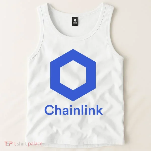 Funny Chainlink LINK Chainlink Blue Funny Chainlink Crypto Chainlink Merch Tank Top