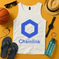 Funny Chainlink LINK Chainlink Blue Funny Chainlink Crypto Chainlink Merch Tank Top thumb 4